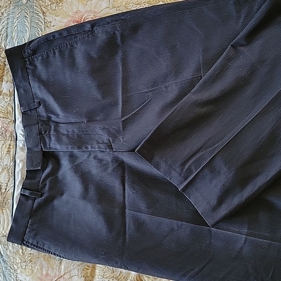 GEOFFREY BEENE PINSTRIPE TROUSERS - Picture 1 of 10